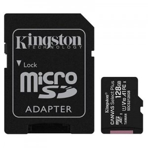 [04-MTMSDM0221] Targeta microSDXC 128GB Kingston (Classe 10, UHS-I, + adaptador)
